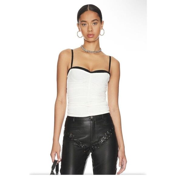 Miaou Renzo Bustier Peek A Boo Bra Dolce Corset Tank Top Revolve NWT Sz XS - Picture 5 of 13